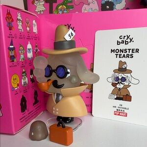 Cry baby Monster Tears Mr. Invisible Pop Mart figure.